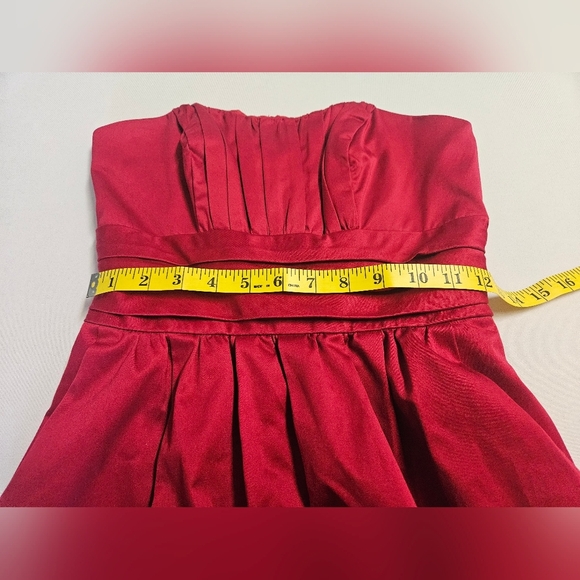 David's Bridal /Women's Red Apple Strapless Dress 2 Elegant, Cocktail, - Picture 5 of 8